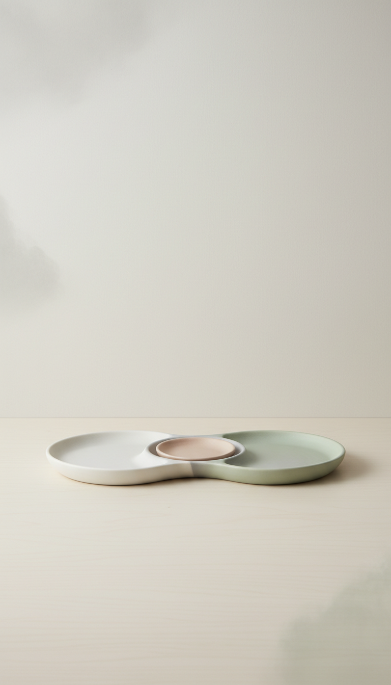 Porcelain Modular Tray Set